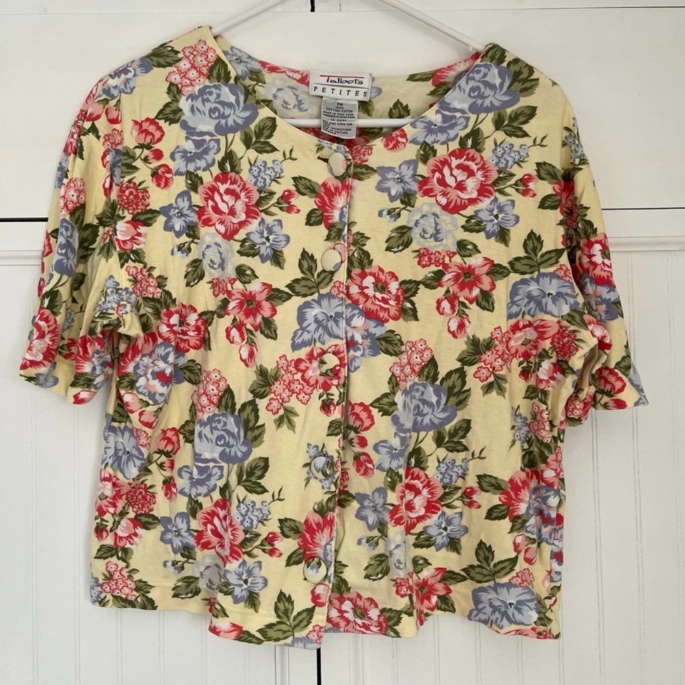 Vintage Floral Talbots Top